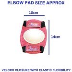 Girls Pink Quad Skates with Safety Gear Set