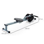 HOMCOM Rowing Machine for Home Fitness Training