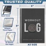 Fitness Tracker and Goal Planner Journal - A5 Size