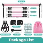WenYa Pilates Bar Set with Resistance Bands
