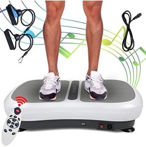 Triclicks Ultra Slim Vibration Plate with Bluetooth Speakers