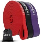Bionix 3-Pack Resistance Bands for Fitness Workouts