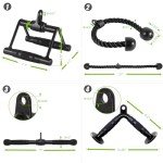 DYNASQUARE Cable Attachments for Home Gym Workouts