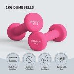 PROIRON 12kg Women's Dumbbell Set with Rack