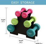 PROIRON 12kg Women's Dumbbell Set with Rack