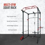 Strongway Multi-Gym Power Cage with Dual Pulleys