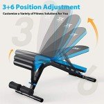Adjustable Multi-Position Weight Bench for Home Workouts