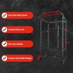 Strongway Multi-Gym Power Cage with Dual Pulleys
