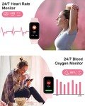 IOWODO Women’s Fitness Tracker Smart Watch - Pink