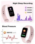 IOWODO Women’s Fitness Tracker Smart Watch - Pink