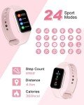 IOWODO Women’s Fitness Tracker Smart Watch - Pink
