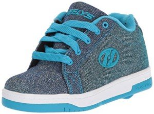 Unisex Heelys Fitness Shoes in Pewter/Blue 5 UK