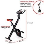 VIAVITO Compact Folding Upright Exercise Bike