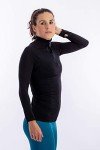 Sundried Women's Black Half Zip Fitness Jacket