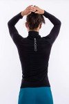 Sundried Women's Black Half Zip Fitness Jacket