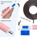 Digital Speed Jump Rope with Adjustable Weighted Handles