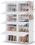 Oversized 2-Tier Shoe Rack Organizer for 28 Pairs