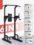 PASYOU Adjustable Power Tower - 6 in 1 Fitness Station