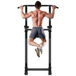 PASYOU Adjustable Power Tower - 6 in 1 Fitness Station