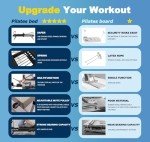 Foldable Pilates Reformer for Home Workouts