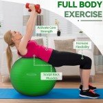 Anti-Burst Slip Resistant Exercise and Yoga Ball