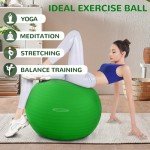 Anti-Burst Slip Resistant Exercise and Yoga Ball