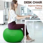 Anti-Burst Slip Resistant Exercise and Yoga Ball