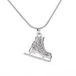 Ice Skate Charm Necklace for Figure Skating Fans