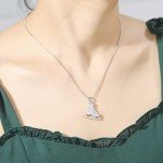 Ice Skate Charm Necklace for Figure Skating Fans