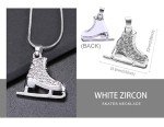 Ice Skate Charm Necklace for Figure Skating Fans