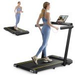 Silent Treadmill with Dual LED Screen and Bluetooth