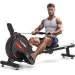 Wenoker Foldable Magnetic Rowing Machine for Home Gym