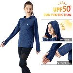 Women's Long Sleeve Running Hoodie with Thumb Holes