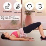 GOZINA Hip Thrust Weight Belt for Glutes (Pink)