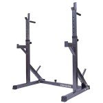 Adjustable Squat and Bench Press Rack with Dip Bars