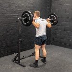 Adjustable Squat and Bench Press Rack with Dip Bars