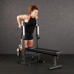Mirafit Adjustable Weight Bench with Dip Station