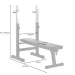 Mirafit Adjustable Weight Bench with Dip Station