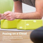 2-Pack EVA Foam Yoga Blocks for Exercise & Stretching