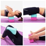 2-Pack EVA Foam Yoga Blocks for Exercise & Stretching
