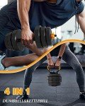 HTK 4-in-1 Adjustable Dumbbell Set (88 LB)