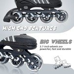 Adjustable Light-Up Inline Skates for Kids & Adults