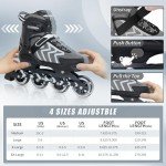 Adjustable Light-Up Inline Skates for Kids & Adults