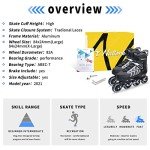 Adjustable Light-Up Inline Skates for Kids & Adults