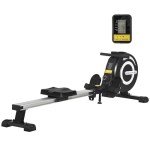 Adjustable Magnetic Rowing Machine with LCD Monitor