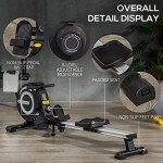Adjustable Magnetic Rowing Machine with LCD Monitor