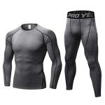 Men's Thermal Base Layer Set for Winter Fitness