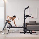 HOMCOM Power Tower with Sit-Up Bench & Push-Up Bars