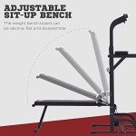 HOMCOM Power Tower with Sit-Up Bench & Push-Up Bars