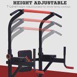 HOMCOM Power Tower with Sit-Up Bench & Push-Up Bars